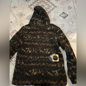 Brooklyn Cloth Black and Brown Hooded Jacket